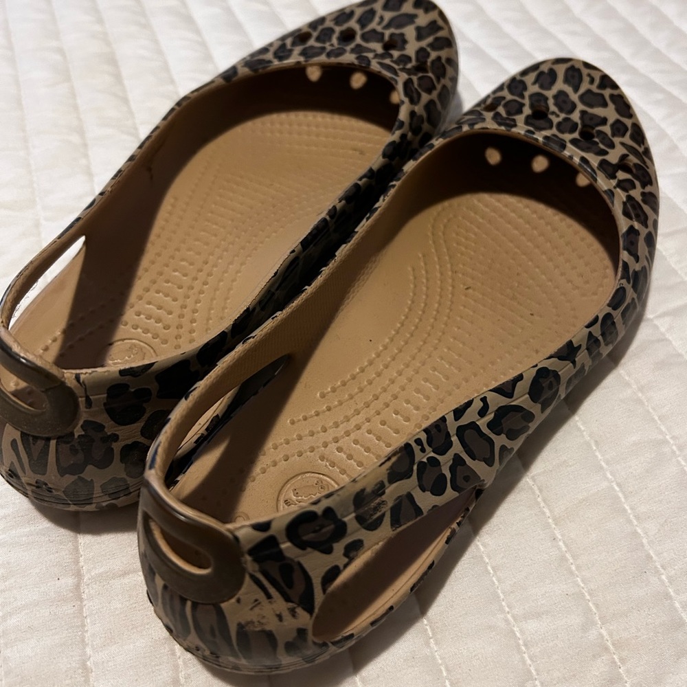 Leopard croc Mary Jane shoes